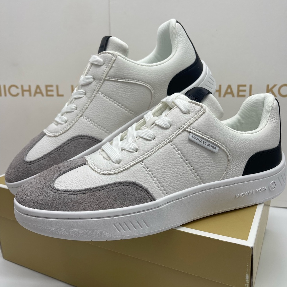 MICHAEL KORS Kai Mixed-Media Sneaker
Kai White
Cream and Gray Casual Sneakers - Picture 7 of 16